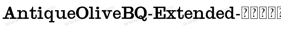 AntiqueOliveBQ-Extended字体转换