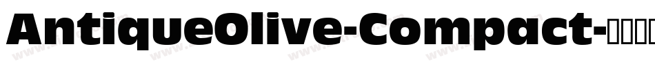 AntiqueOlive-Compact字体转换