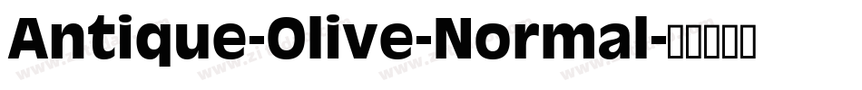 Antique-Olive-Normal字体转换
