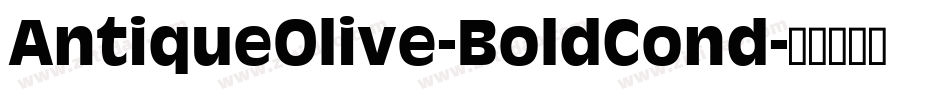 AntiqueOlive-BoldCond字体转换