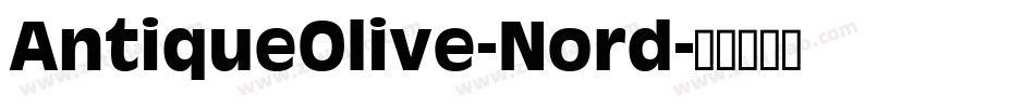AntiqueOlive-Nord字体转换