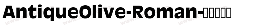 AntiqueOlive-Roman字体转换