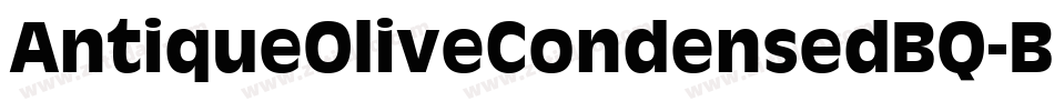 AntiqueOliveCondensedBQ-Bold字体转换