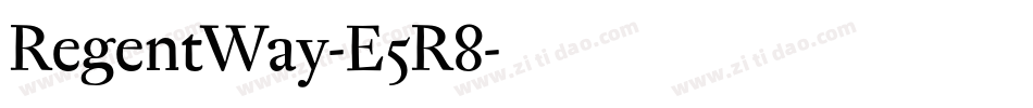 RegentWay-E5R8字体转换 RegentWay-E5R8字体转换