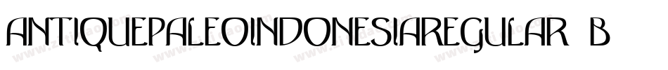 AntiquePaleoindonesiaRegular-B7OG字体转换