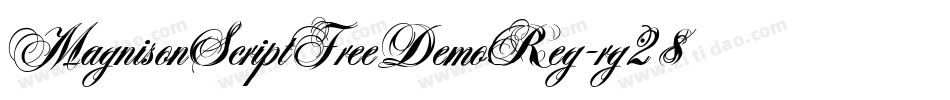 MagnisonScriptFreeDemoReg-rg28x字体转换