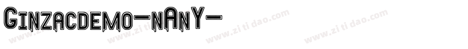 Ginzacdemo-nAnY字体转换