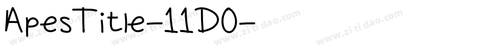 ApesTitle-11D0字体转换