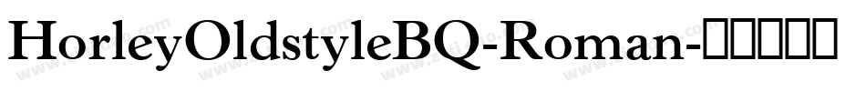 HorleyOldstyleBQ-Roman字体转换