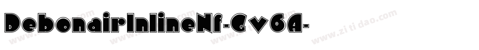 DebonairInlineNf-Gv6A字体转换