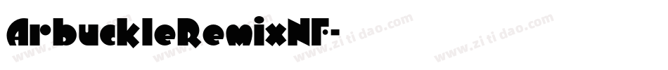 ArbuckleRemixNF字体转换