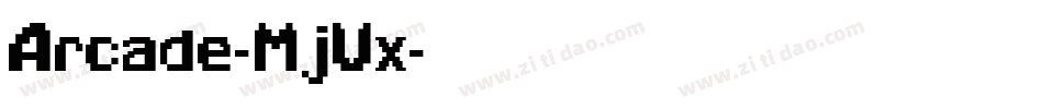 Arcade-MjVx字体转换