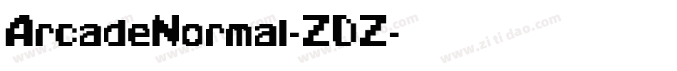 ArcadeNormal-ZDZ字体转换