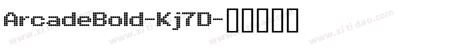 ArcadeBold-Kj7D字体转换
