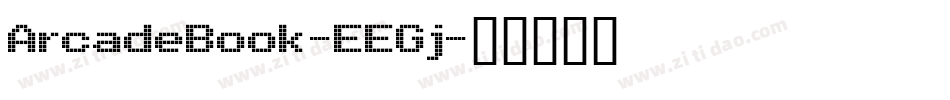 ArcadeBook-EEGj字体转换
