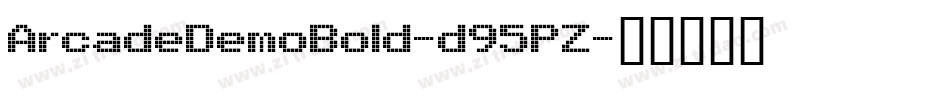 ArcadeDemoBold-d95PZ字体转换