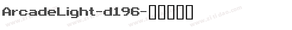 ArcadeLight-d196字体转换