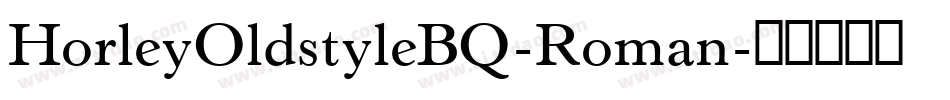 HorleyOldstyleBQ-Roman字体转换