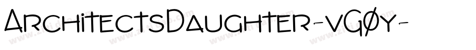 ArchitectsDaughter-vG0y字体转换