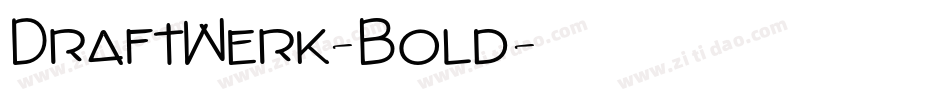 DraftWerk-Bold字体转换