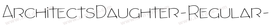 ArchitectsDaughter-Regular字体转换
