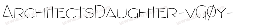 ArchitectsDaughter-vG0y字体转换