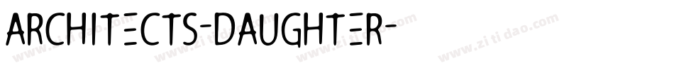 Architects-Daughter字体转换