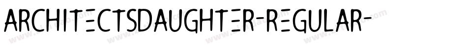 ArchitectsDaughter-Regular字体转换
