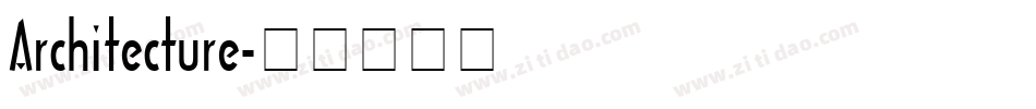 Architecture字体转换