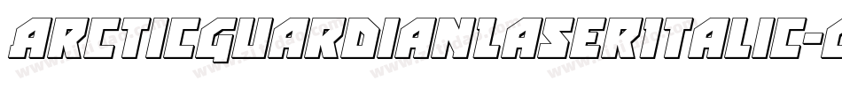 ArcticGuardianLaserItalic-gzy1字体转换
