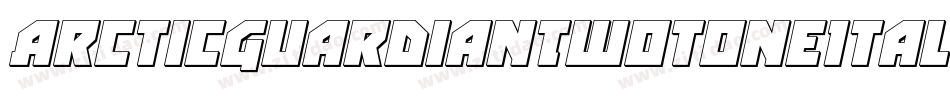 ArcticGuardianTwotoneItalic-nzYY字体转换
