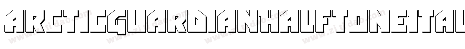 ArcticGuardianHalftoneItalic-PgXm字体转换