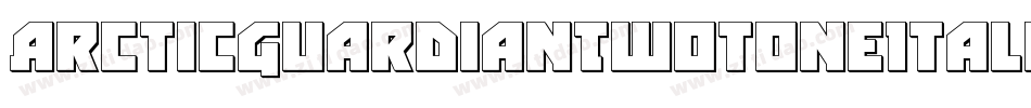 ArcticGuardianTwotoneItalic-nzYY字体转换
