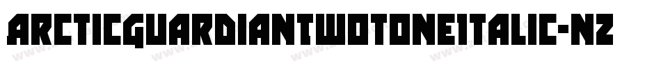 ArcticGuardianTwotoneItalic-nzYY字体转换