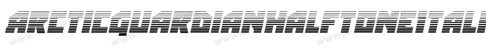 ArcticGuardianHalftoneItalic-PgXm字体转换