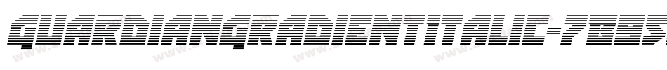 GuardianGradientItalic-7B95K字体转换