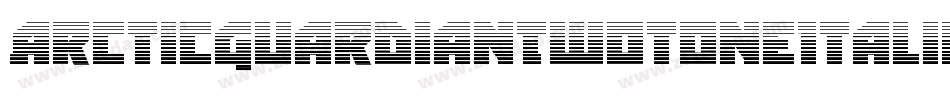 ArcticGuardianTwotoneItalic-nzYY字体转换