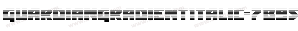 GuardianGradientItalic-7B95K字体转换