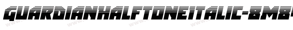 GuardianHalftoneItalic-8M8Y0字体转换