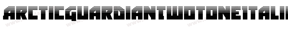 ArcticGuardianTwotoneItalic-nzYY字体转换