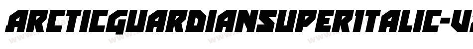 ArcticGuardianSuperItalic-vzXO字体转换