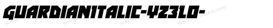 GuardianItalic-Yz3Lo字体转换