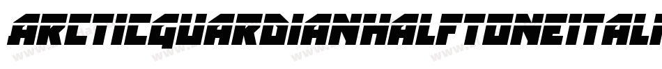 ArcticGuardianHalftoneItalic-PgXm字体转换