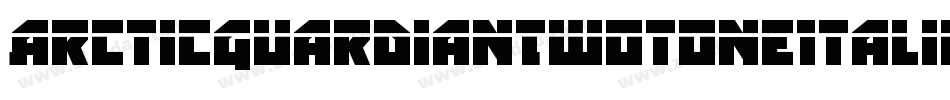 ArcticGuardianTwotoneItalic-nzYY字体转换