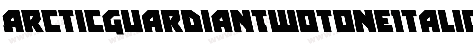 ArcticGuardianTwotoneItalic-nzYY字体转换