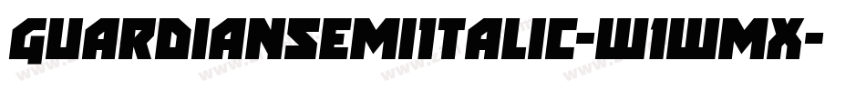 GuardianSemiItalic-w1wmx字体转换