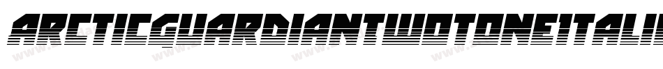 ArcticGuardianTwotoneItalic-nzYY字体转换