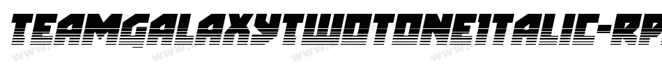 TeamGalaxyTwotoneItalic-RpJ16字体转换
