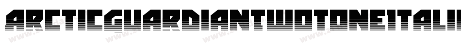 ArcticGuardianTwotoneItalic-nzYY字体转换