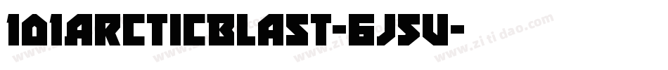 101ArcticBlast-6j5v字体转换